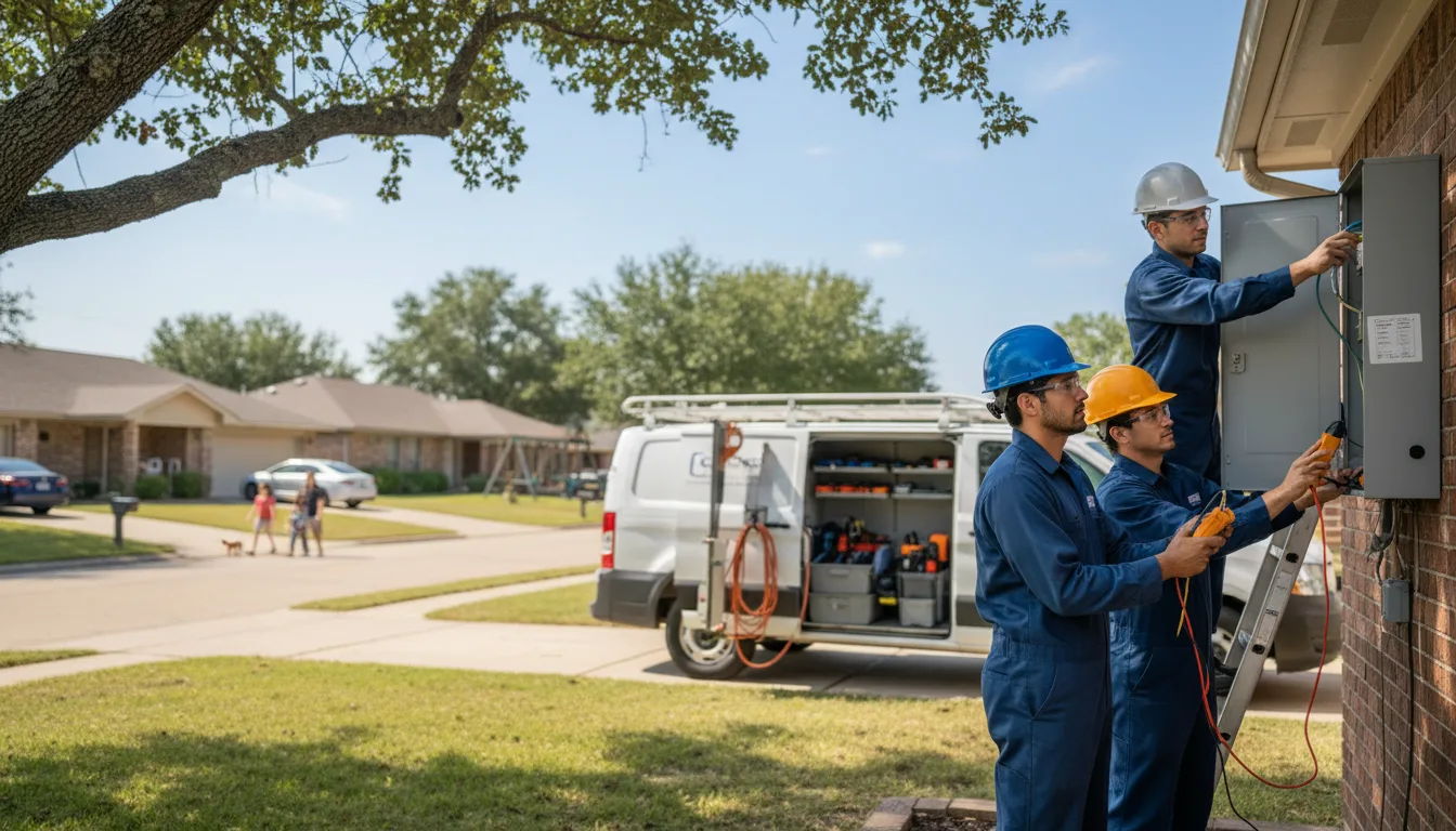 Certified electrician providing emergency electrical services in Rockville, MO